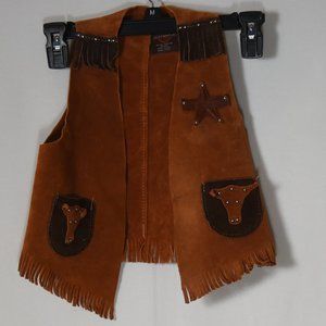 John R. Craighood Co Western Vest. Medium. Leather.